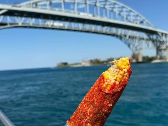 Hot Cheetos street corn